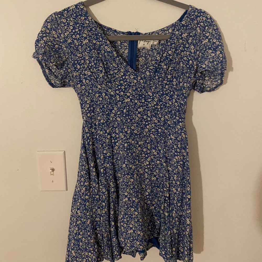 Princess polly blue floral dress